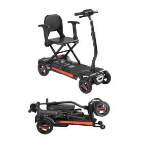 4-Wheel Electric Mobility Scooter for Adults & Seniors, Integrated Automatic Folding Mobility Scooter with Remote Control, NFC Keys & Long Range